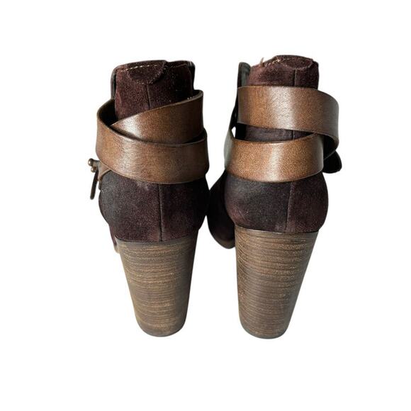 Rag & Bone Harrow Suede Boot Dark Brown Size 6.5 - Picture 4 of 5